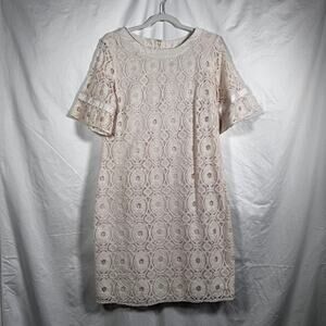 Liz Claiborne Lace Dress Size 12 Cottage Romantic Feminine